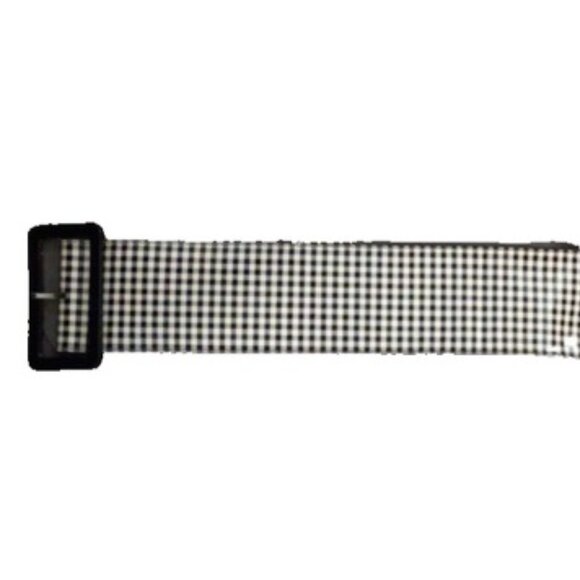 Women’s Chunky Black & White Gingham Belt S/M – Statement Fashion Accessory - Picture 1 of 1